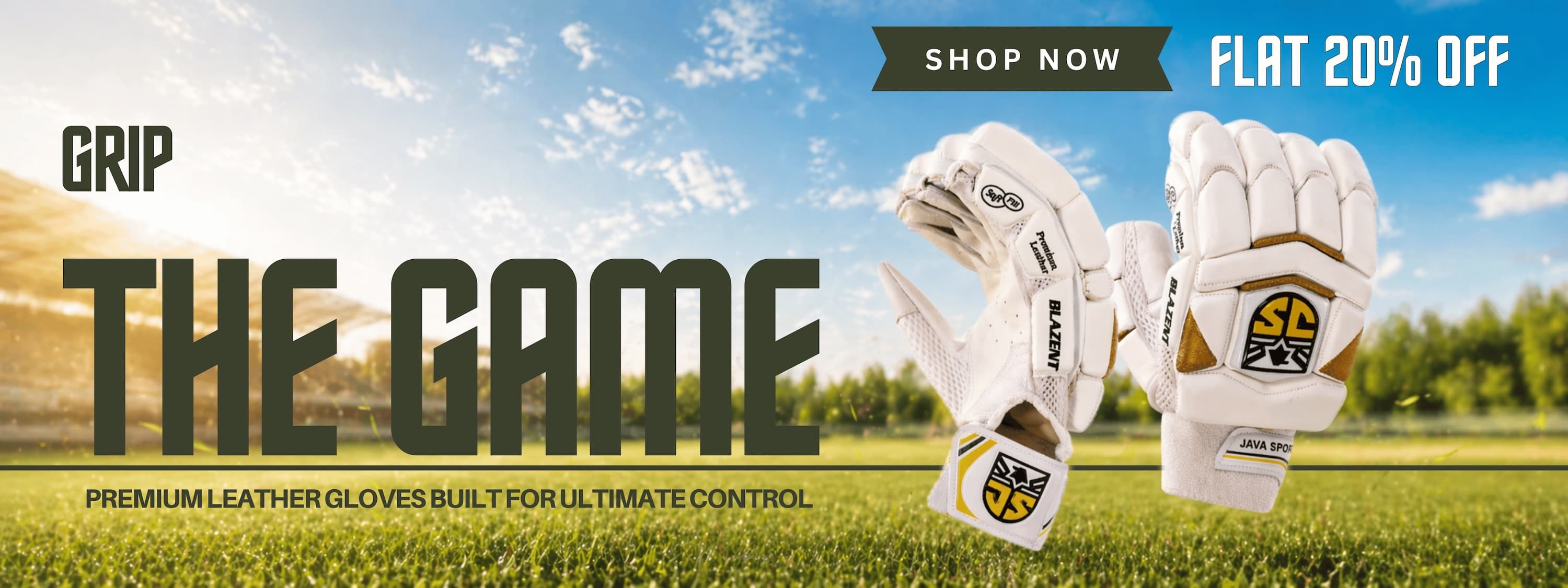 Complete cricket equipment collection by Java Sports